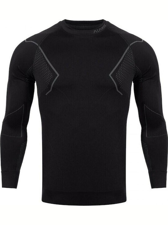Alpinus Active Base Layer Ανδρικό Σετ Ισοθερμικών Μαύρο