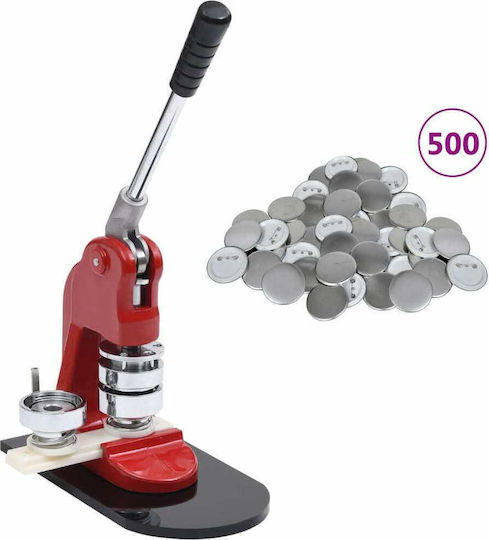 vidaXL Badge Press with Cutter 37mm