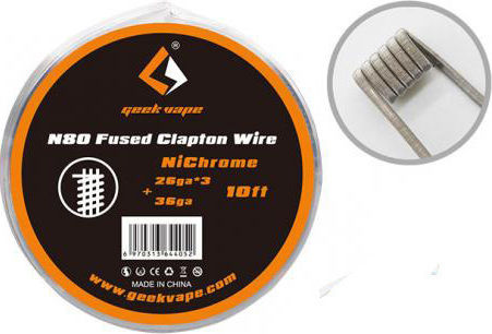 Geek Vape N80 Fused Clapton 26GA*3+36GA