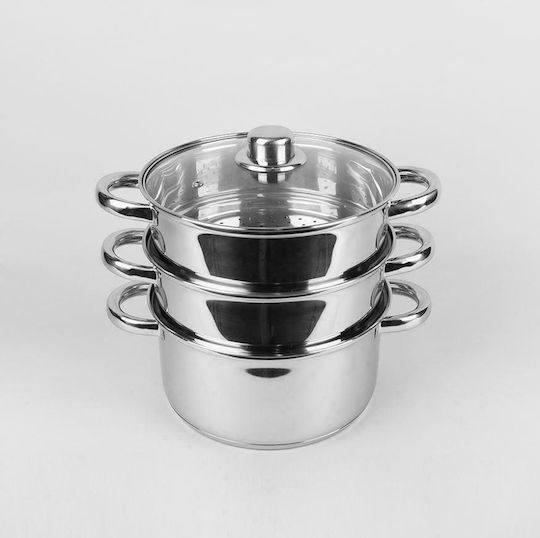 Maestro Steaming Pot Βαθιά Ανοξείδωτη Κατσαρόλα Ατμού 4lt / 22cm Maestro Steaming Pot Βαθιά Ανοξείδωτη Κατσαρόλα Ατμού 4lt / 22cm