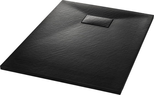 vidaXL Rectangulară Acrilic Duș 100x70cm Neagră