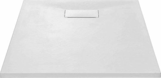 vidaXL Rechteckig Acryl Dusche x70cm Weiß