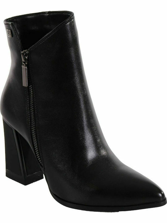 LAURA BIAGIOTTI SHOES BOOTS POINTED WITH ZIPPER ON THE SIDE BLACK