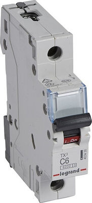 Legrand 1-Pole Automatic Circuit Breaker 16A 6kA 230V Τύπου C 403434