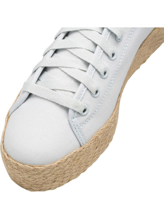 Triple Kick Canvas Jute Υφασμάτινες Γυναικείες Εσπαντρίγιες σε Γαλάζιο Χρώμα