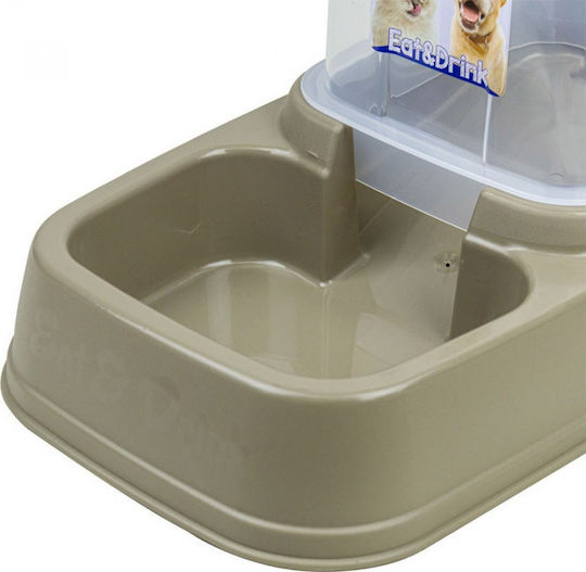 Media Wave Automatischer Kunststoff-Futter- / Trinknapf-Typ für Hund & Katze 2 x 8lt 42x25x38cm
