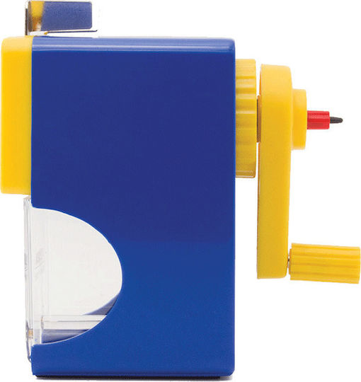 Lyra Plastic Sharpener Blue Barrel with Crank