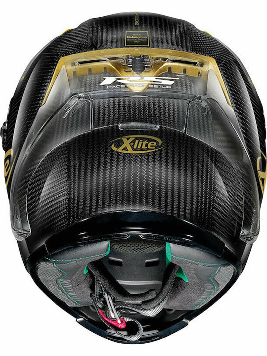 X-Lite X-803 RS Ultra Carbon Golden Κράνος Μηχανής Full Face ECE 22.05 1300gr με Pinlock