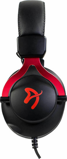 Arozzi Aria Over Ear Gaming Headset με σύνδεση 2x3.5mm Black/Red