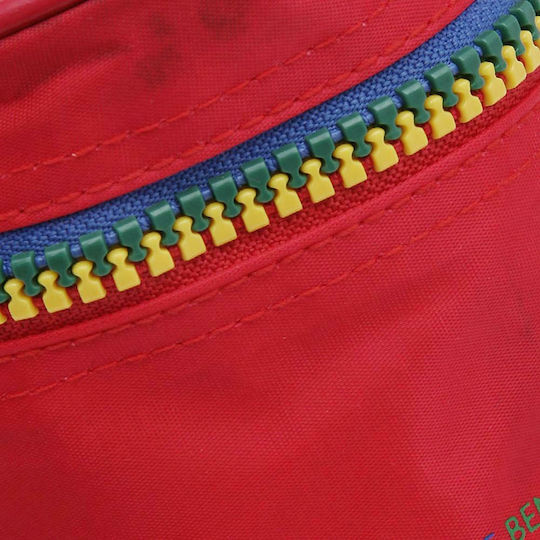 Benetton Pencil Case Barrel Red