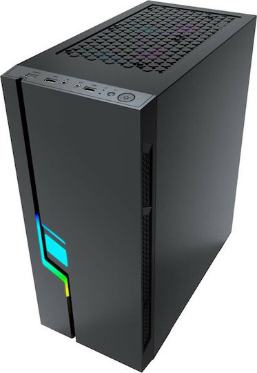 Gembird Fornax 2000 RGB Middle Tower Carcasă PC Neagră