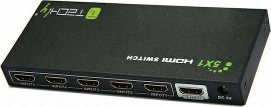Techly IDATA HDMI-4K51 HDMI Switch IDATA HDMI-4K51