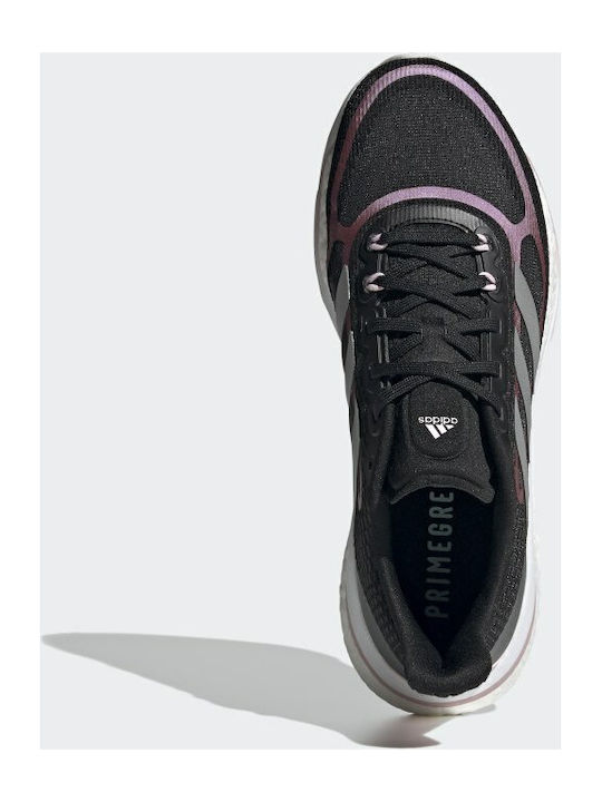 Supernova + Sport Shoes Running Core Black / Silver Metallic / Pink Met.