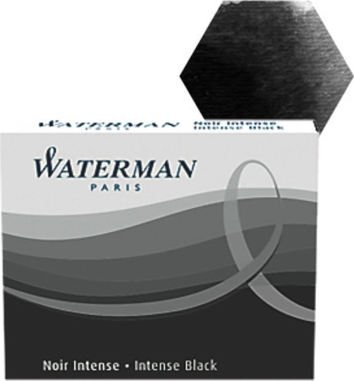 Waterman Replacement Ink for Pen in Black color 8τμχ 8pcs