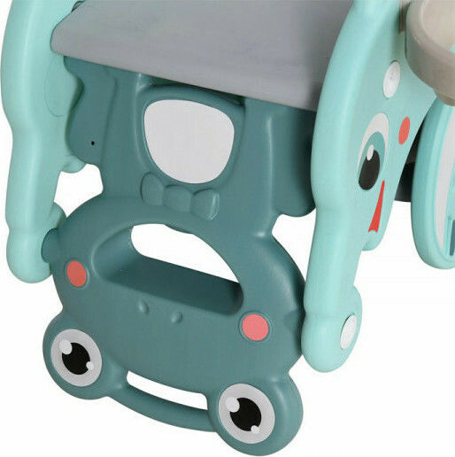HomCom Schaukelspielzeug Frosch für ein Gewicht bis zu 25kg Türkis