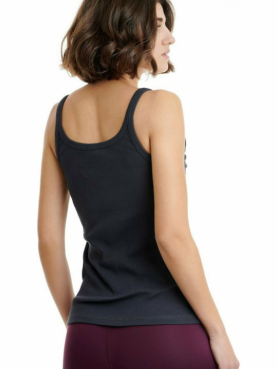 BodyTalk Women's Athletic Cotton Blouse Sleeveless Coal