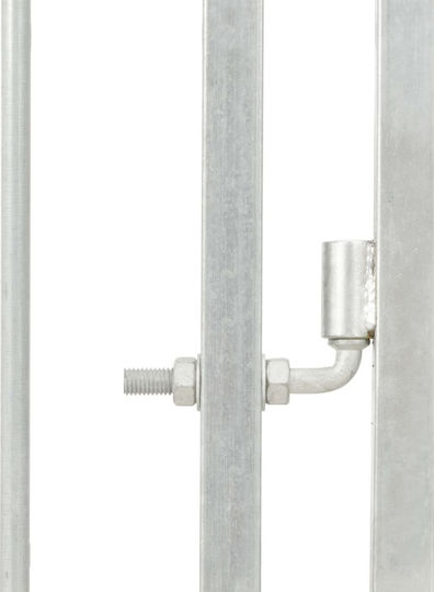 vidaXL Park Dog Outdoor Enclosure with Roof 300x300x200cm made of Metal in Silver Color