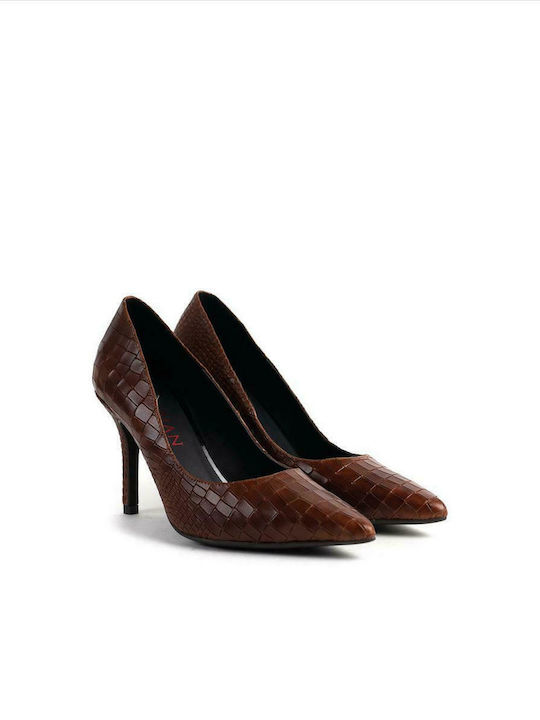 Women's Leather Pumps MARIAN 3900 I19 COCO COCO Coffee Coffee