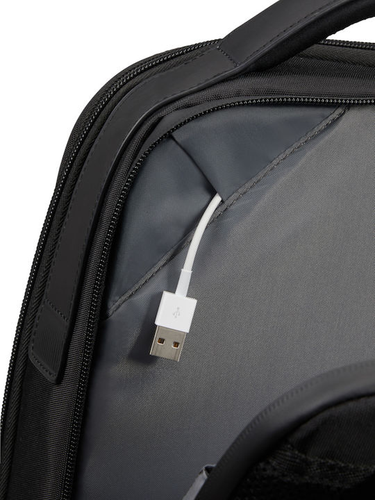Samsonite Litepoint Αδιάβροχη Τσάντα Πλάτης για Laptop 14.1" με Θύρα USB σε Μαύρο χρώμα