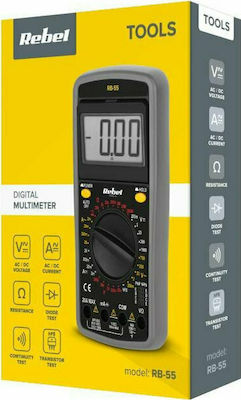 Rebel RB-55 Digital Multimeter with Measurement AC / DC / Resistor / Capacity / Temperature