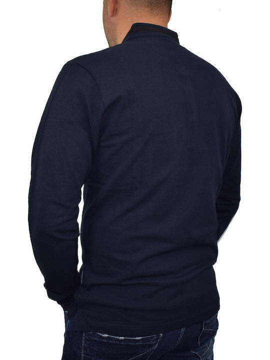 SIDE EFFECT 1618 Men's Blouse Pique Blue