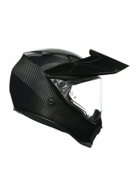 AGV AX-9 Dual Glossy Carbon Motorradhelm Ein-Aus DOT / ECE 22.05 1365gr KR5786