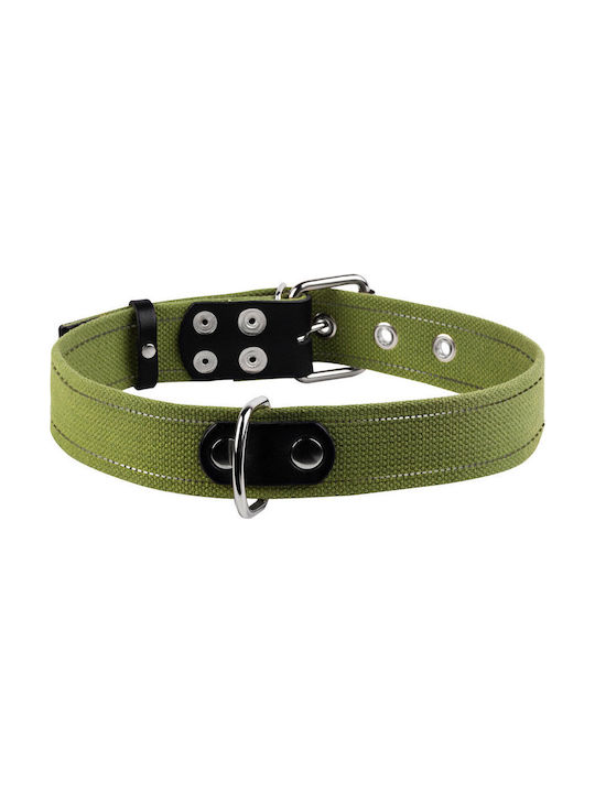 Collar Collar with Reflective Lines Green 51-63 cm