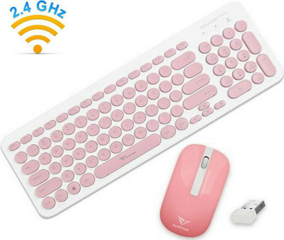 Alcatroz Jellybean A2000 Wireless Keyboard & Mouse Set English US Pink