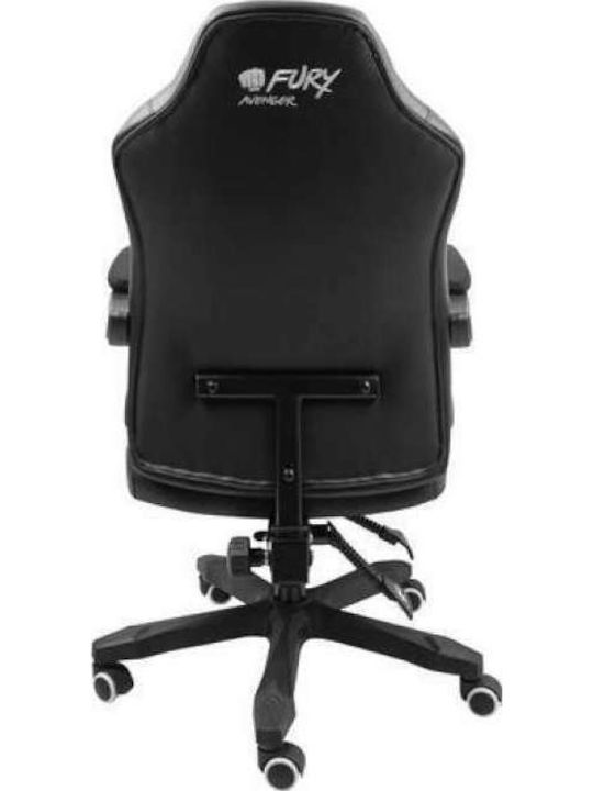 Fury Avenger M+ Καρέκλα Gaming Δερματίνης Μαύρο/Λευκό