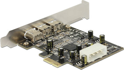 DeLock Κάρτα PCIe σε 2 θύρες Firewire 800 και 1 θύρα Firewire 400