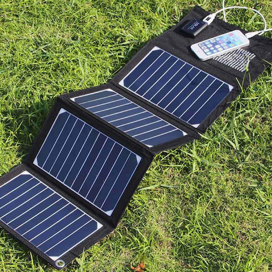 Сгъваемо Слънчево Зарядно Устройство 40W с USB Изход (За Преносими Устройства) (34.915.0737)