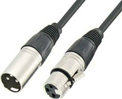 Cable XLR male - XLR female 3m (01.037.0349)