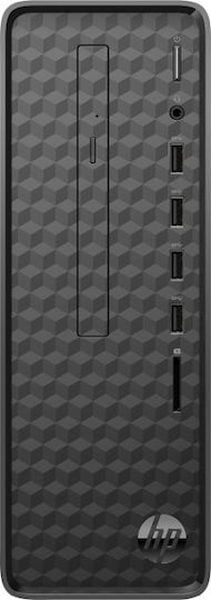 HP S01-aF1000nv Desktop Computers (Celeron Dual Core J4025/4GB DDR4/128GB SSD + 1.0TB HDD/Windows 10 Home) with Keyboard (International English)