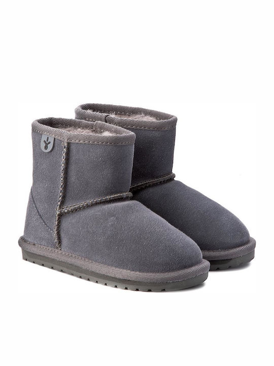 Wallaby Mini Suede Παιδικά Μποτάκια Χιονιού Γκρι