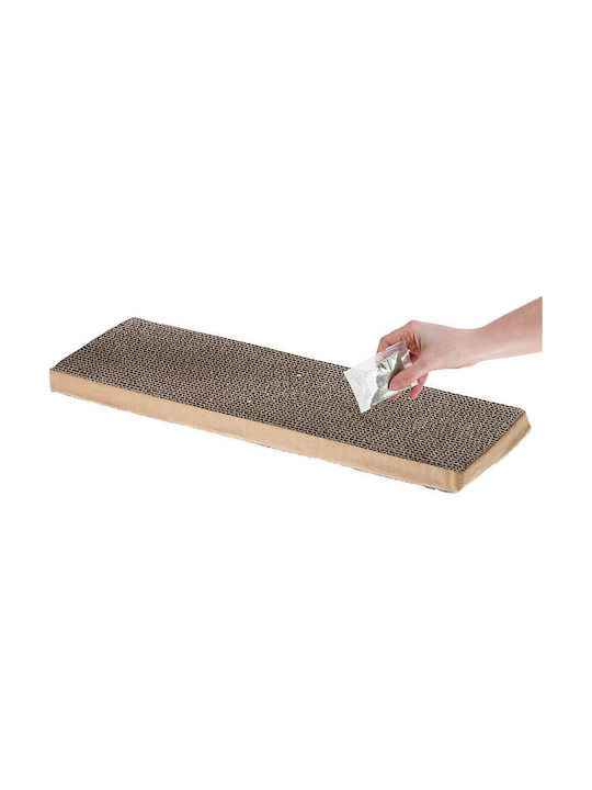 Ferplast PA 5650 Cat Scratching Post Post Διπλής Όψης με Catnip In Brown Colour 12.5x4x45 cm