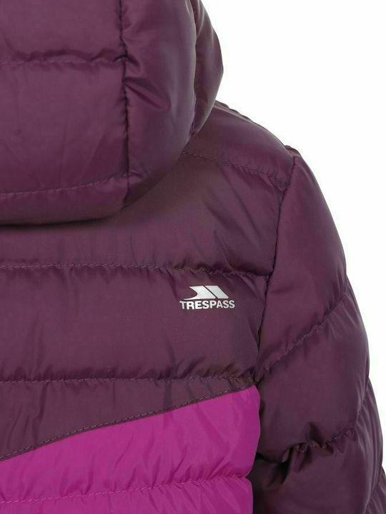 Trespass Kids Quilted Purple Coat