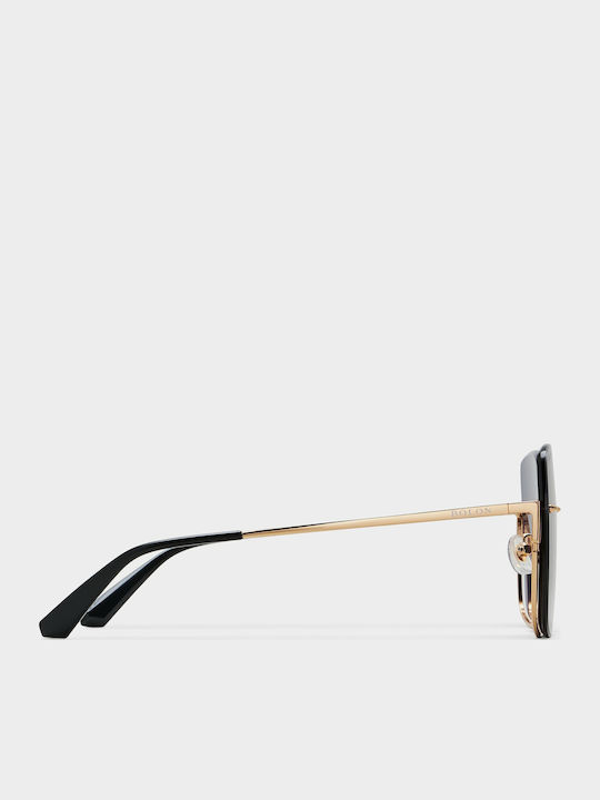 Bolon Mila Women's Sunglasses with Gold Metal Frame BL7097A60