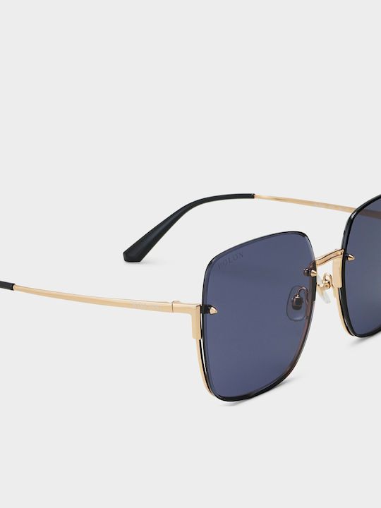 Bolon Mila Women's Sunglasses with Gold Metal Frame BL7097A60