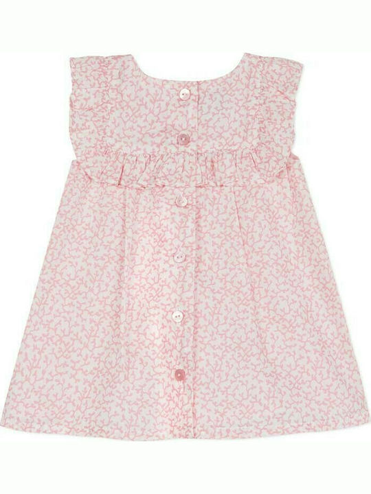 Pink dress with flowers fabric Absorba