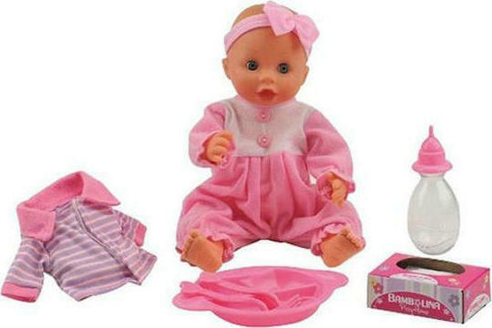 Just Toys Bambolina Baby Doll Set Amore with Accessories for 3+ Years 33 cm