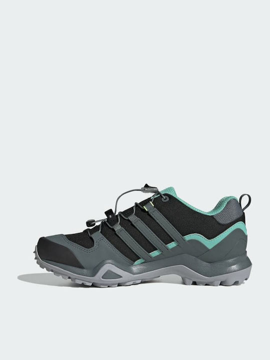 adidas Terrex Swift R2 GΤΧ Γυναικεία Ορειβατικά Παπούτσια Αδιάβροχα με Μεμβράνη Gore-Tex Core Black / Blue Oxide / Acid Mint