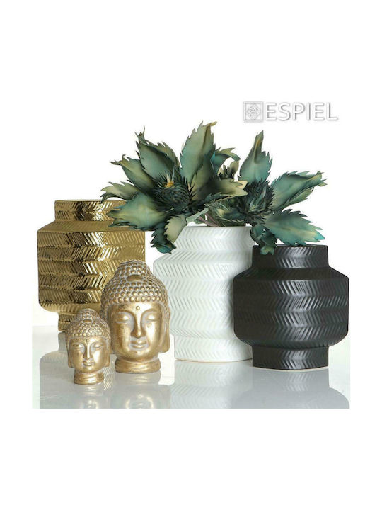 Espiel Decorativ Buddha din Material Ceramic 17x17x30.5cm 1buc