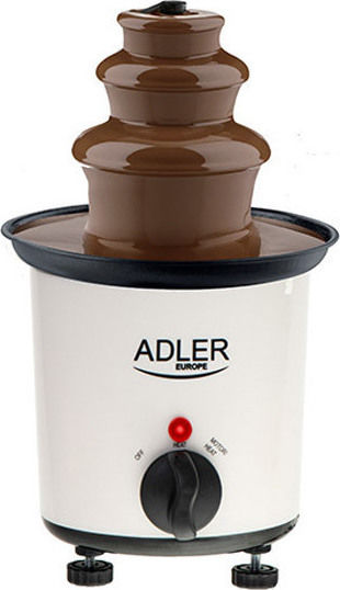 Adler White Chocolate Fountain with 3 Flats AD-4487 30W 15x15x24cm