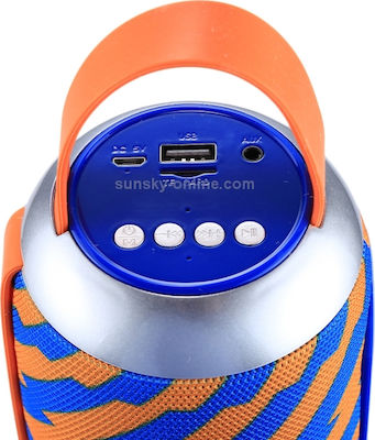 T&G Bluetooth-Lautsprecher 10W mit Radio und Batterielaufzeit bis zu 4 Stunden Blue/Orange