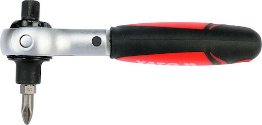 Yato Double Adjustable Ratchet 1/4" 11.5cm with 72 Blades