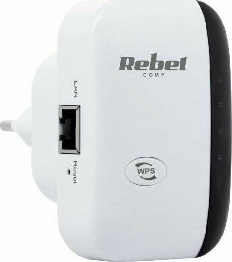 Rebel KOM1030 WiFi Extender Single Band (2.4GHz) 300Mbps