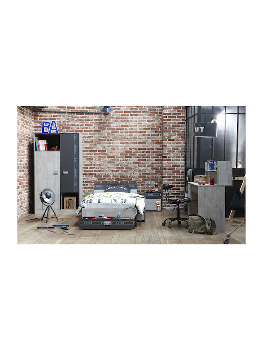 Lab Kinderschreibtisch aus Melamin Beige 108x56x114cm