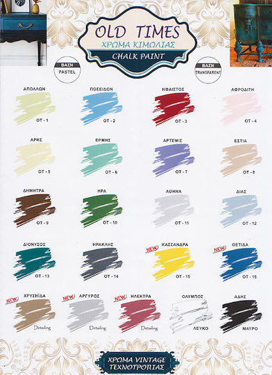 Cosmochrome Old Times Colour Chalk Άδης /Μαύρο 375ml