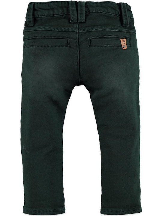 Jungen Jeans Hose sehr weich in grüner Farbe mit Taschen von Babyface