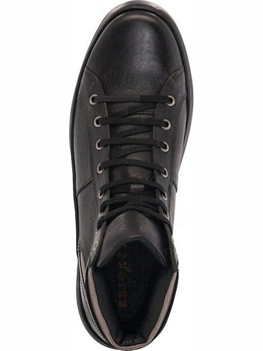Piele Negru Ghete barbati